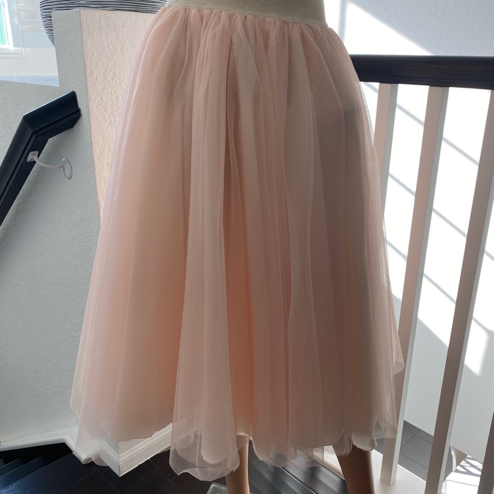 Beautiful Champagne Midi Ballerina Tutu Tulle skirt